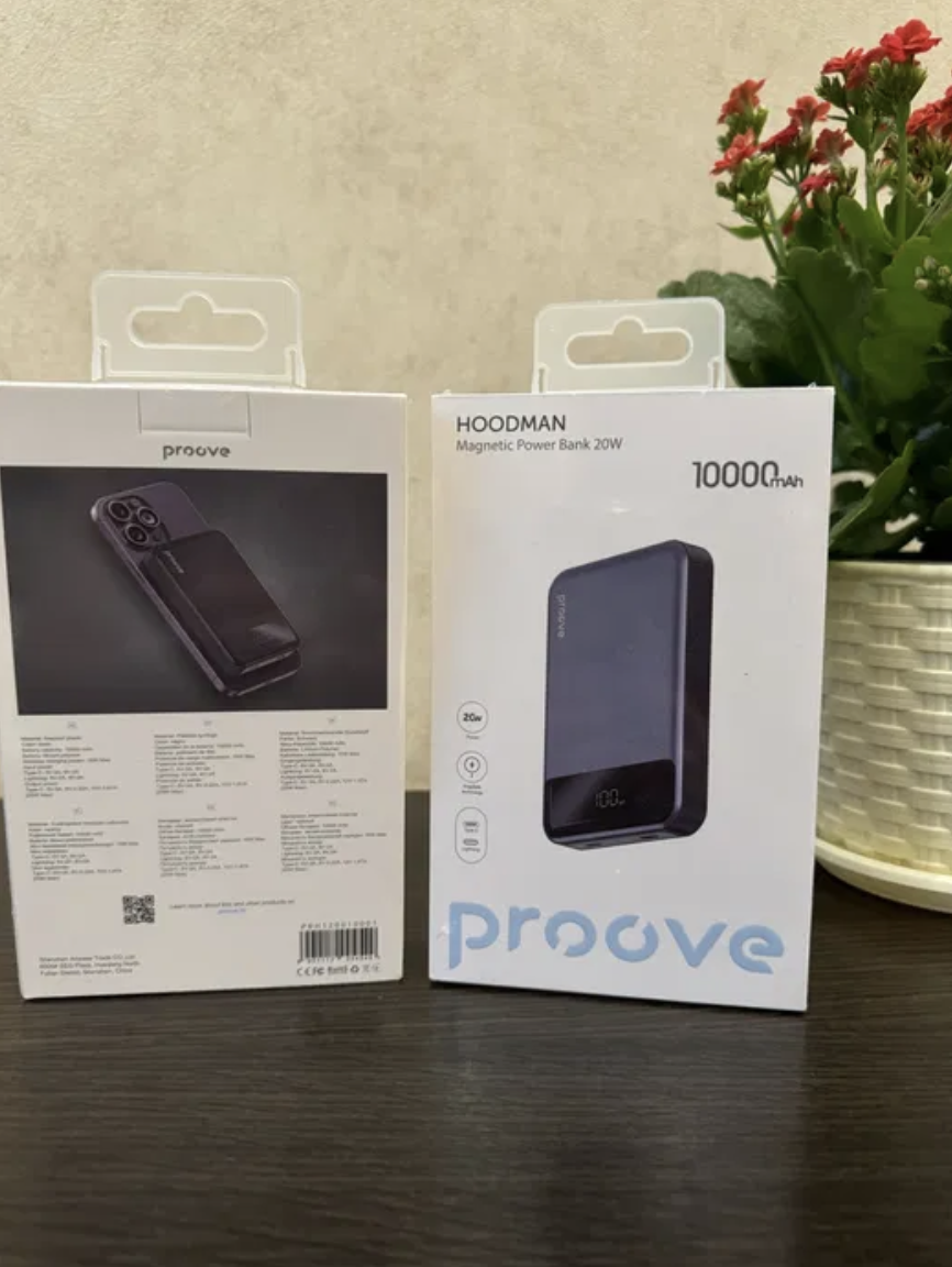 Магнітний павербанк Proove Hoodman Magnetic (10 000 mAh / 20W)